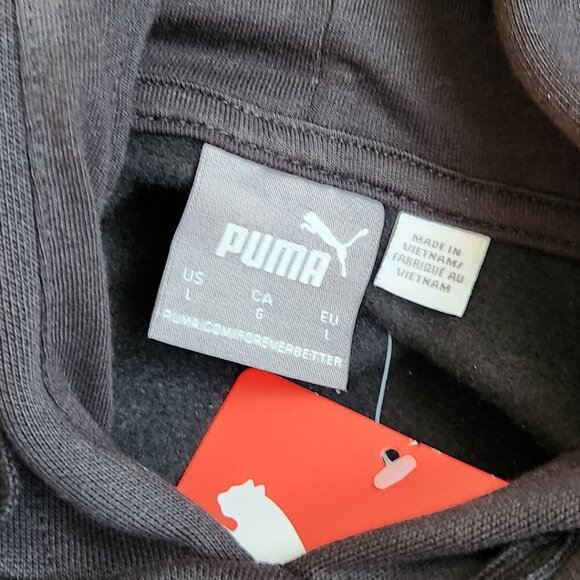 Puma Hoodie, Black, Mens Large, NWT, Heavyweight, Classic Puma Logo New with tag - Picture 4 of 9